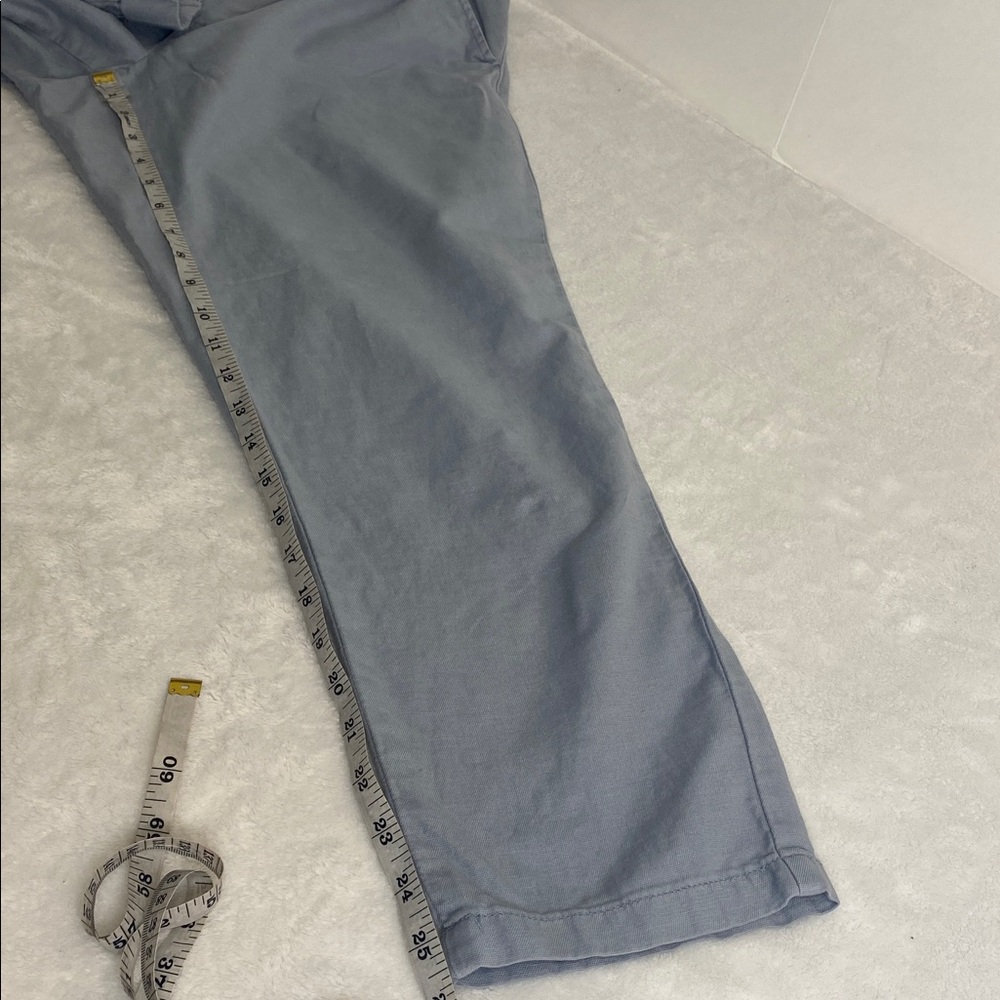 Esprit Casual Linen and Cotton Blend Chino Pants - Slate Blue Size 14 - Picture 8 of 14